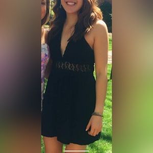 Black Halter Free People Dress